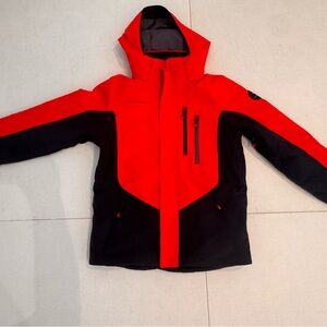 Obermeyer Kids Puffer Jacket in Red and Black